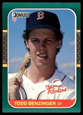1987 Donruss The Rookies Todd Benzinger Boston Red Sox #30