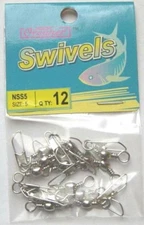 72 Pcs of Nickel Barrel Swivel with Safety Snap #5 (NEW)Free Shipping