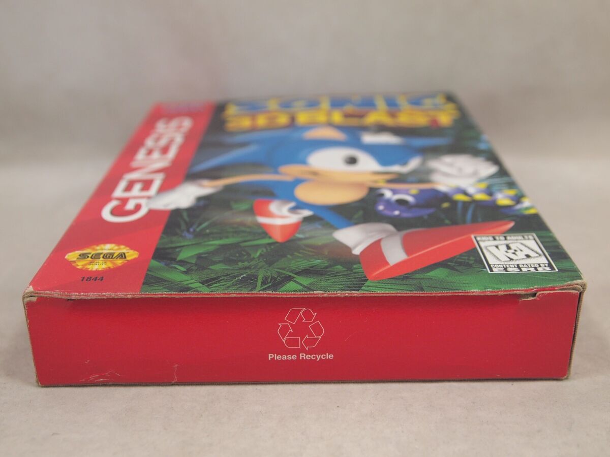 Sonic 3D Blast (SEGA Genesis) Authentic CARDBOARD BOX ONLY Sonic 3D Blast (SEGA Genesis) Authentic CARDBOARD BOX ONLY
