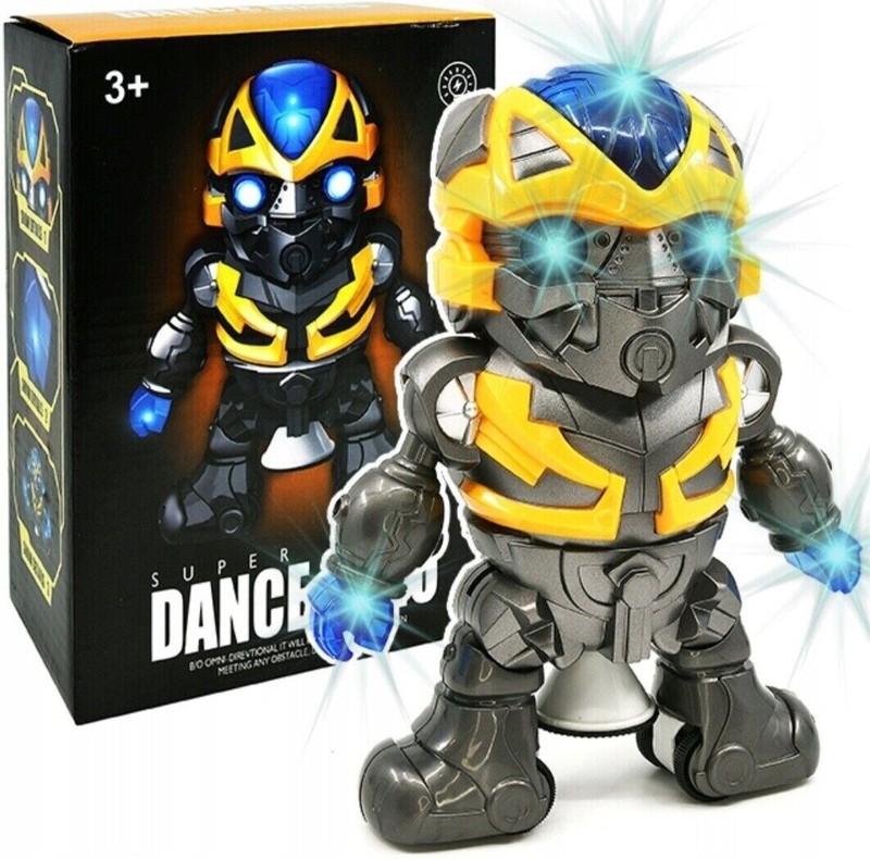 Bumblebee Action Figure Dance Super Hero Robot Toy Dancing Music Lights Kids