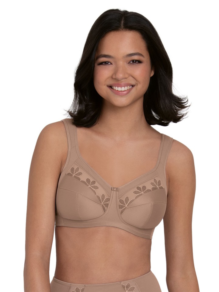 Anita Airita Wireless Comfort Bra - Light Powder Beige Non-Wired Support Bra 42D