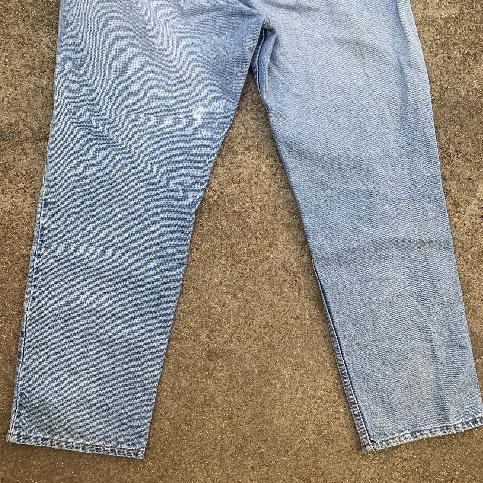 LEVIS 540 - Vtg Whiskered Distressed Relaxed Stra… - image 8