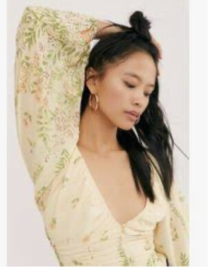 free people yellow blouse