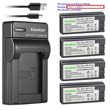 Kastar Battery Slim Charger for Sony Genuine BC-VC10 Charger OEM NP-FC11 NP-FC10