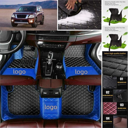 For Nissan Rogue Car Floor Mats Luxury Custom Carpets Cargo Liners Waterproof - Picture 12 of 34