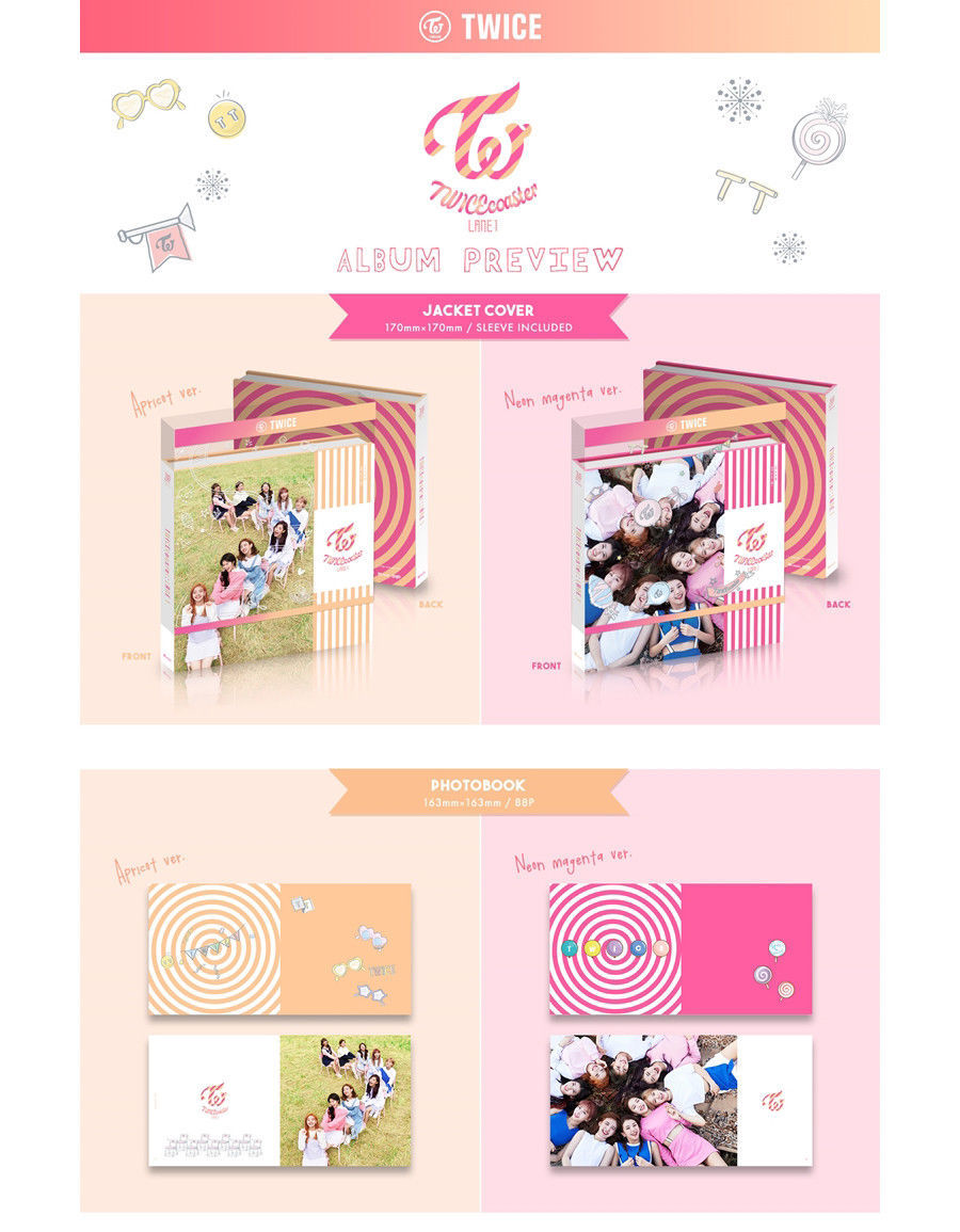 TWICE [TWICECOASTER : LANE 1] 3rd Mini Album NEON MAGENTA CD