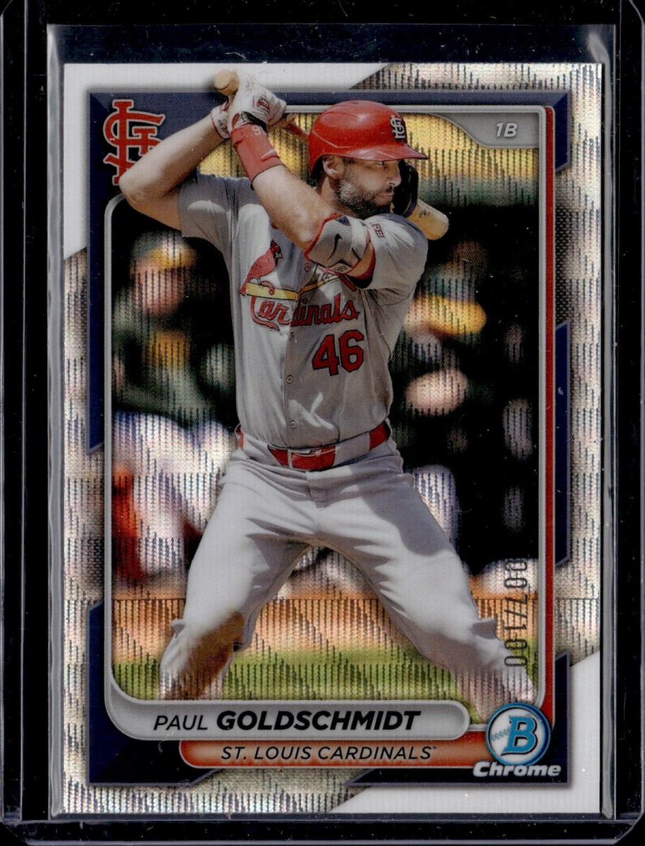 2024 Bowman Chrome #68 Paul Goldschmidt Wave Refractor /100 