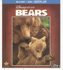 No Disc No Case ORIGINAL COVER ART DisneyNature Bears 2014 Blu-ray Cover 