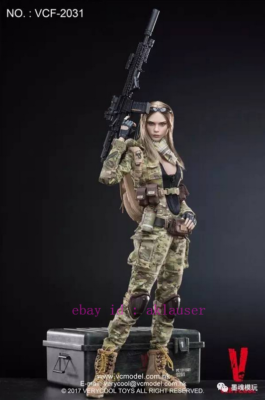 ミリタリー VeryCool 1/6 Villa Verycool Vcf-2031 1/6 Camouflage Female Soldier Villa Action