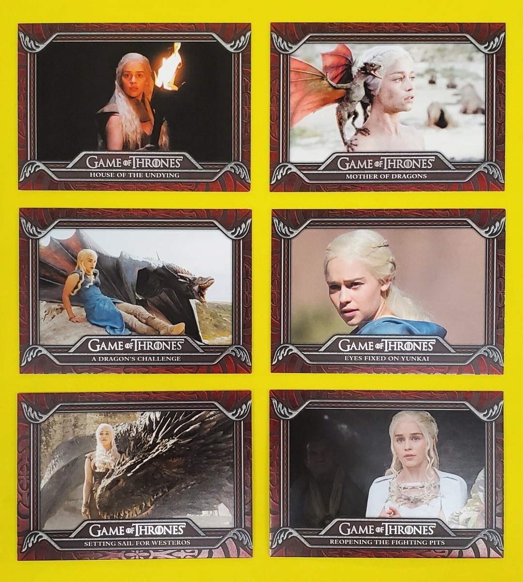 Juego de Tronos 2023 Arte e Imágenes Saga de Daenerys Targaryen DT1 - DT86 Tú eliges