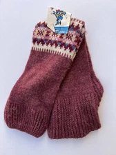 VTG NEW 80's Leg Warmer Aerobic Workout Wear USA NOS Made in USA Fair Isle Knit