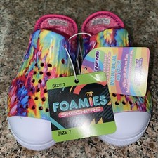 Skechers Toddler Girl's Foamies Slip On Machine Washable Guzman Steps Sneaker 1