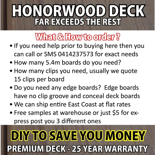 9 colours and 3000 boards Honorwood Composite Deck in stock - Picture 5 of 21