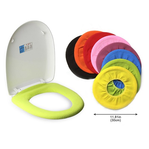 O-type Bathroom WC Fabric Toilet Reusable Soft Pad Seat Closestool Cover Lid Cus - Picture 3 of 19