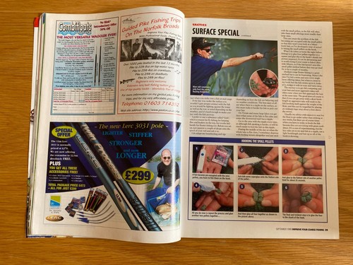 Improve your Coarse Fishing magazine - September 1999 (John Wilson Matt Hayes) - Picture 11 of 12