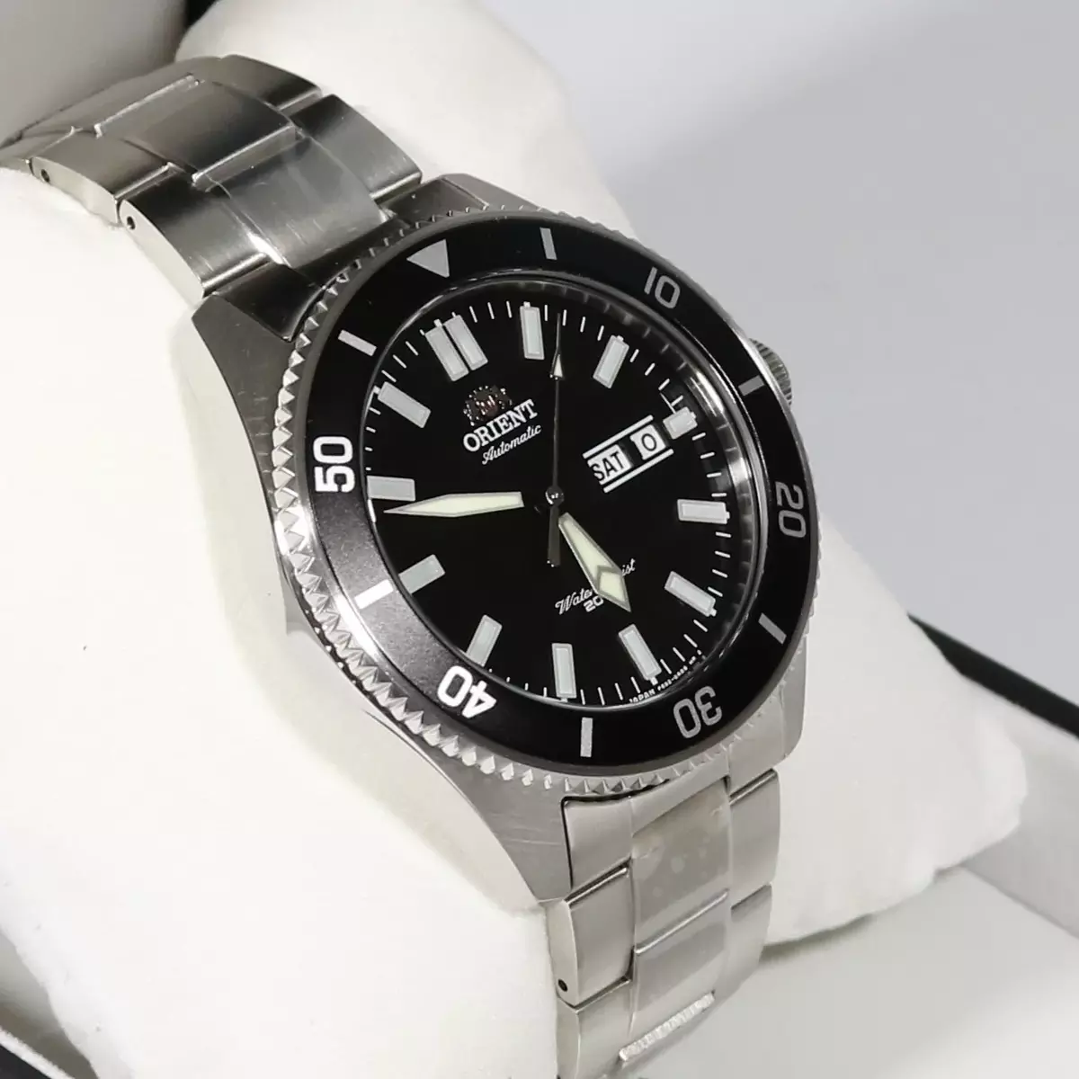 Orient Kanno Black Dial Stainless Steel Diver Men s Watch RA AA0008B19B
