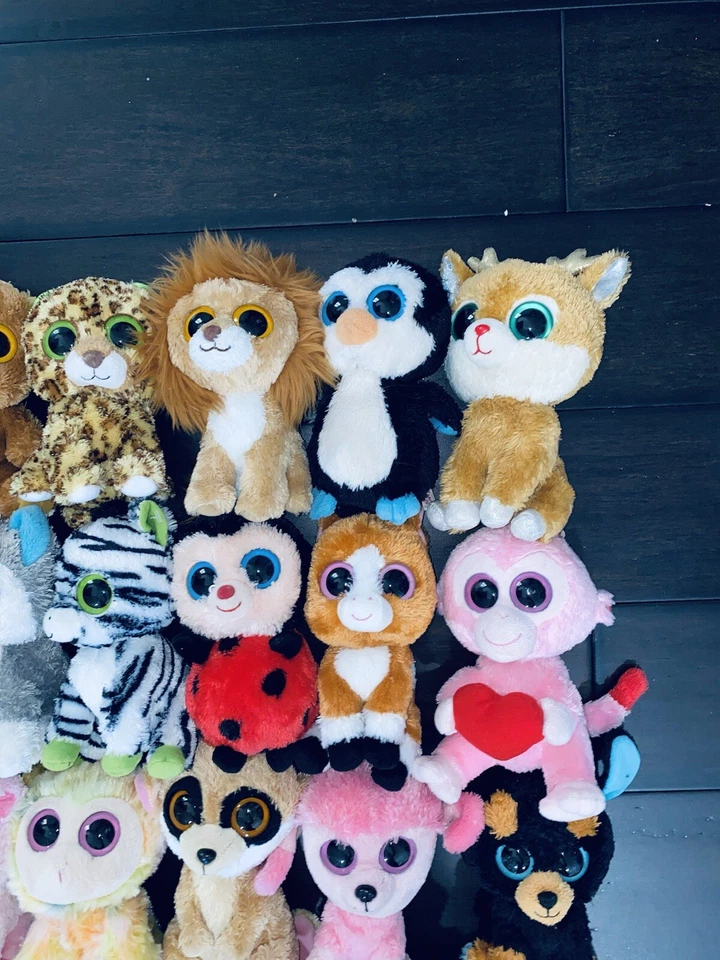 Lot Of 30 TY BEANIE BOOS SOLID EYES Purple Tush Tag No Heart Tag Bundle #BSE2 - Image 3 of 4