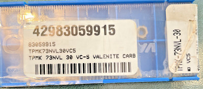 VALENITE, TPMK73NVL30VC5 VC-5, TPMK-73NPL-30, Carbide, Box of 3, NEW