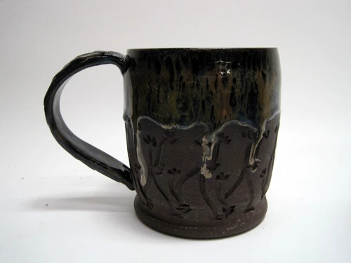 UV Keramik Clay Studio Hand Thrown Art Pottery Mug Large Ute Vergin OREGON