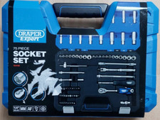 Draper Expert 16448 1/4" Sq. Dr. MM/AF Combined 75-Piece Socket Set Brand New