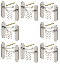 8 Pack of Blenheim Internal Polished Chrome Door Handles 168 x 40 mm Epsom Style