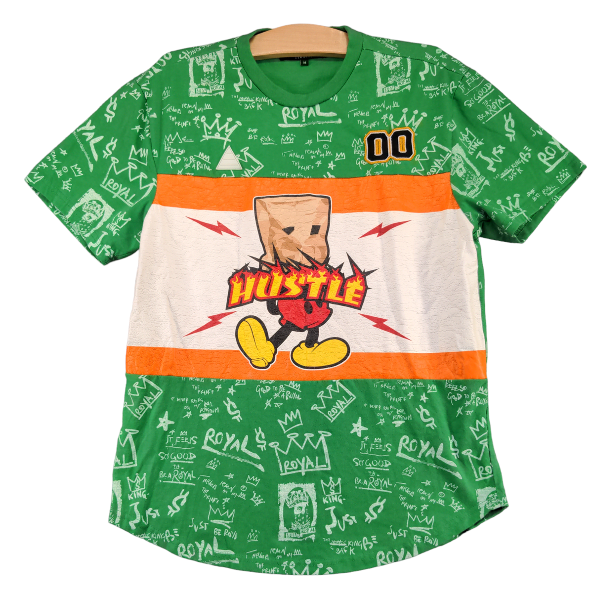 M. Society Mad City Men's Hustle Graphic T-Shirt Green Medium All