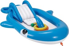SUNCLUB WHALE SWIMMING PLAY POOL FLOAT RIDEABLE INFLATABLE WATER LOUNGER