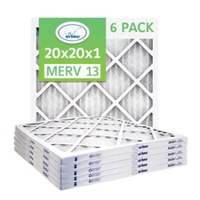 Trion Air Bear T13-20201-6P - 20" x 20" x 1" Pleated Air Filter (6-Pack) MERV 13