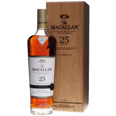 Macallan 25 Jahre Sherry Oak Release 2022 0,7 Liter 43 % Vol.
