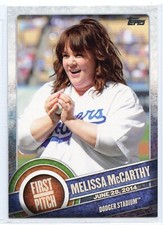 2015 Topps Baseball First Pitch - #19 - Melissa McCarthy - Los Angeles Dodgers