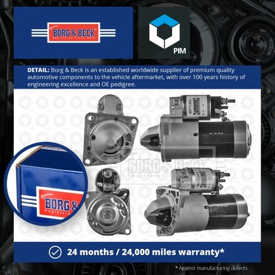 Starter Motor fits OPEL ZAFIRA C 2.0D 2011 on A20DTH Automatic Transmission B&B