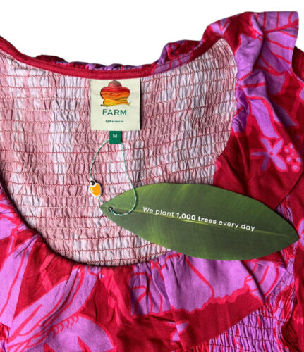 FARM RIO Living Nature Burgundy Mini Dress Size Medium MSRP $230 - Picture 2 of 14