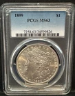 1899 Morgan Silver Dollar $1 PCGS MS63 Key Date