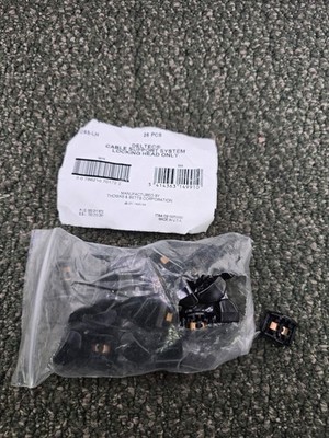 (QTY 50) Thomas & Betts CSS-LH Deltec Cable Support System Locking Heads Black