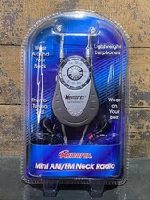 MEMOREX Mini AM/FM Neck or Belt Radio 870 Lightweight Earphones NEW