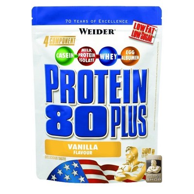(49,80 /1kg) Weider Protein 80 Plus 500g Mehrkomponenten Eiweißpulver