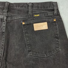 Wrangler VTG 13MWZ Cowboy Cut Jeans Men's 38x30 Black Made In USA