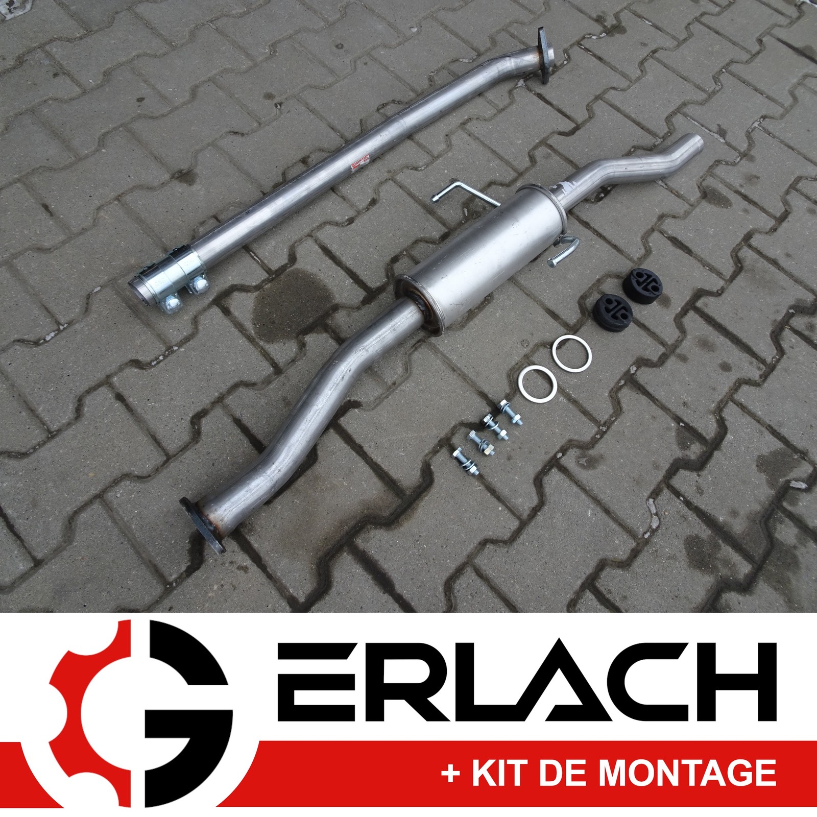 Silencieux intermédiaire sans bruit pour Toyota RAV 4 2.0 16V