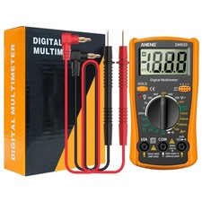 LCD Digital Multimeter AC DC Voltmeter Ammeter Ohmmeter Volt Tester Leads Meter