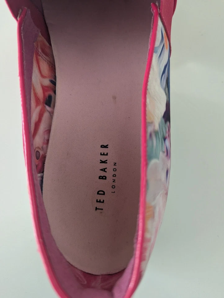 Ted Baker Mujer 40 EU (9) Rosa Floral Tela Punta Thfia Zapatillas Sin Cordones Foto 4 de 4