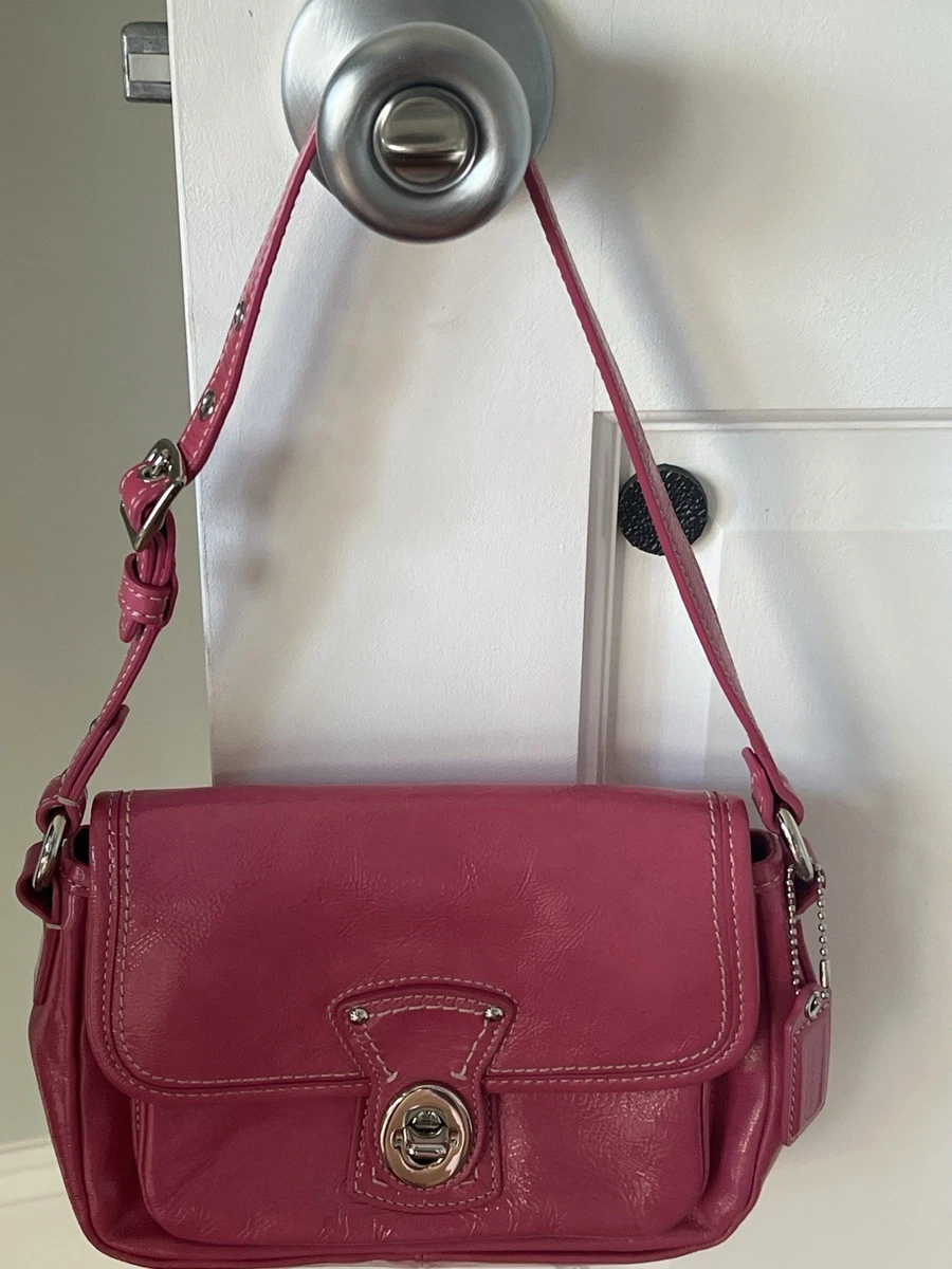 バッグ Coach Legacy 65th Shoulder Bag Pink Coach Legacy Shoulder Bags Turn Lock Handbags for Women for sale