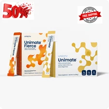 2 Boxes Unicity Unimate Dietary Supplement flavor Lemon Ginger + Fierce