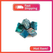 CRYSTALINES 5pcs Natural Raw Chrysocolla Gemstones, DIY Jewelry Making, Wholesal