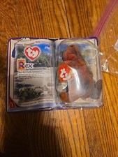 Ty Teenie Dinosaur Trio Beanie Babies McDonald's 2000 Vintage Rex