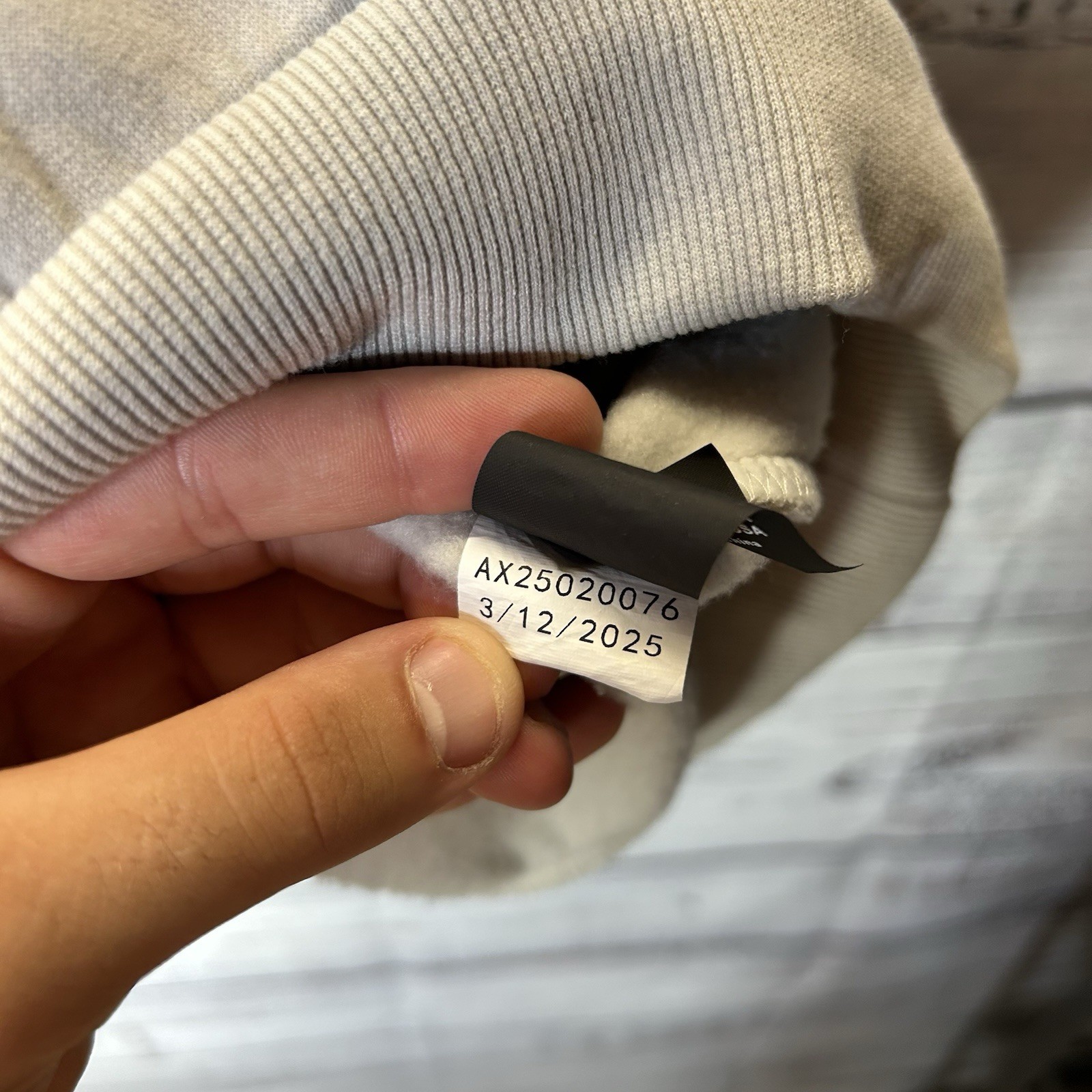 Comfrt Standard Pullover Hoodie Sweatshirt Fog Cream Beige Adult Size Large