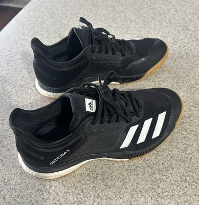 Adidas Womens Crazyflight X 3 D97832 Black Gum Volleyball Shoes   Size 7.5 