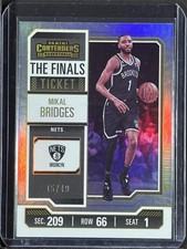 2023-24 Panini Contenders #50 Mikal Bridges The Finals Ticket #/49 250004