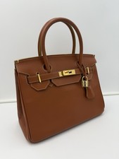 HIGH-CLASS by Claudio Budel 1971 MILANO 30 Bag in Gold Brown • Made in ITALY
