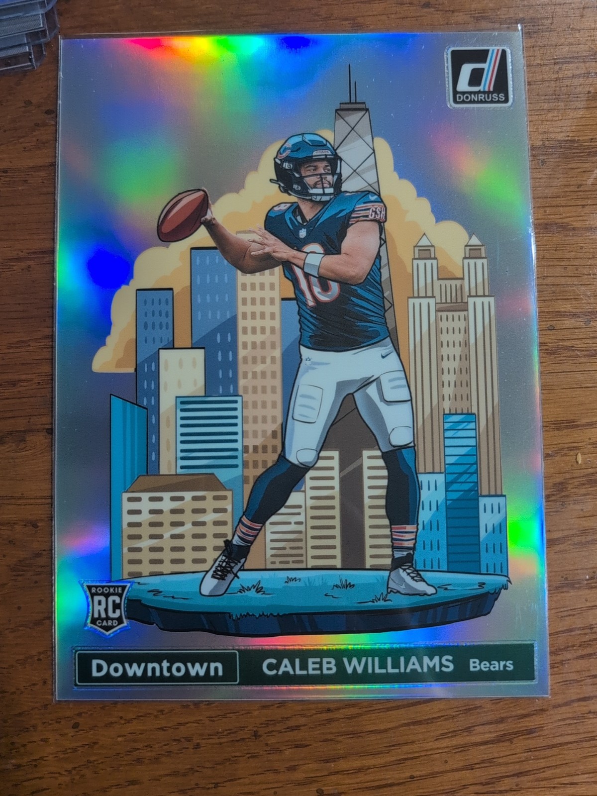 🔥2024 Panini Donruss Caleb Williams Downtown Prizm RC Oversized Jumbo #21 Bears