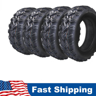  4 Pack 23X7-10 & 22x10-10 ATV/UTV Tires All Terrain Off Road ATV Mud Tires